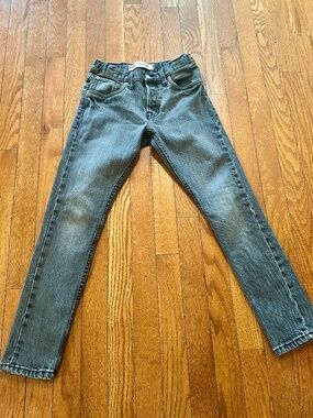 Levi's 501 Skinny Boys Jeans Size 10 Regular Gray Wash Denim
